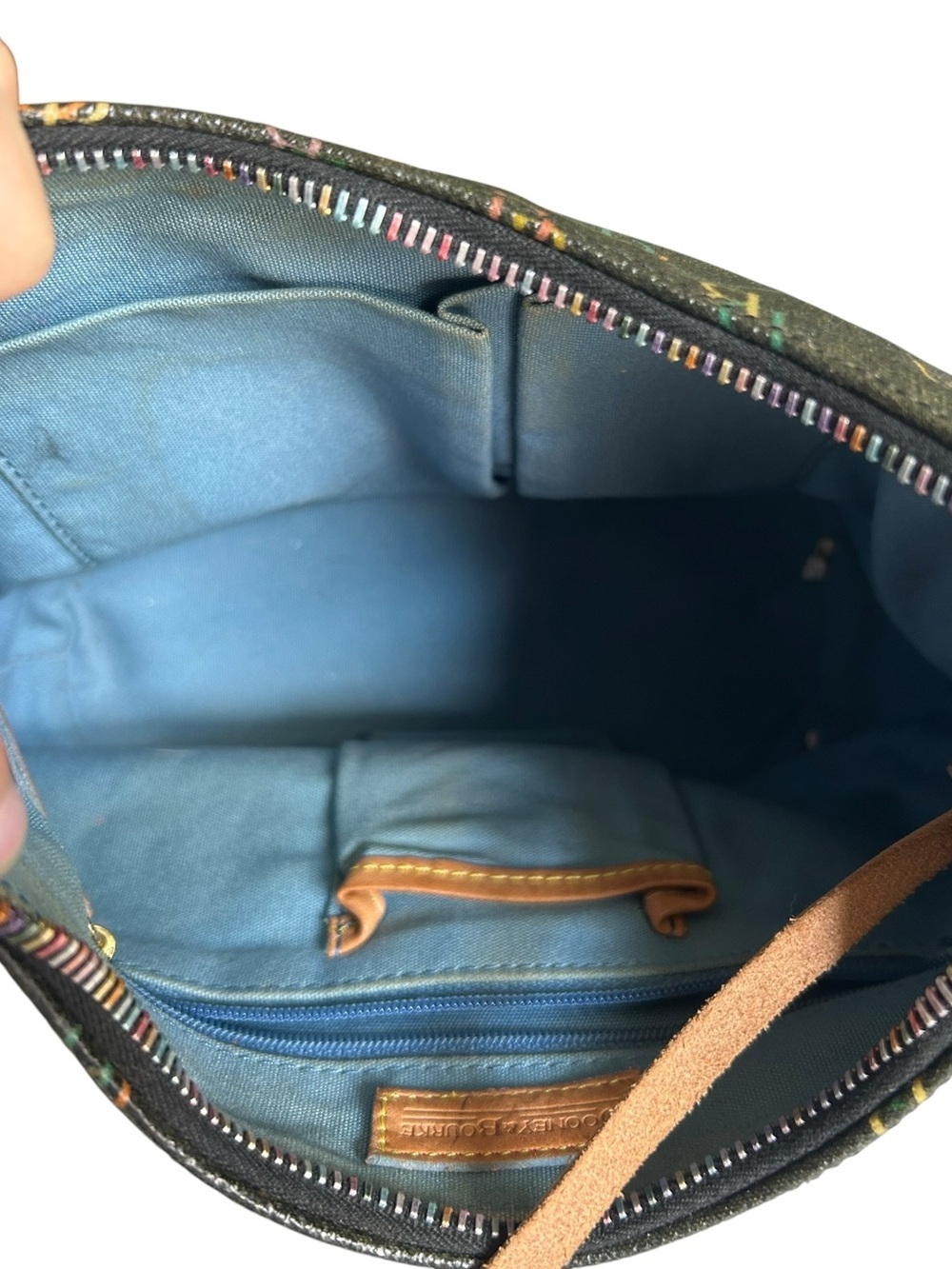 Y2K Dooney & Bourke Rainbow “It” Mini Hobo Bag Vintage 2000s Bling - Picture 8 of 11